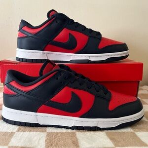 Nike Dunk Low Retro Sneakers University Red/Obsidian DV0833 601 Men’s Sz 10 BNIB